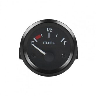 Brandstofmeter E-1/2-F Pointer Abs 52Mm Brandstof Indicator Voor 12V 4/6/8 Cilinders Benzine voertuigen