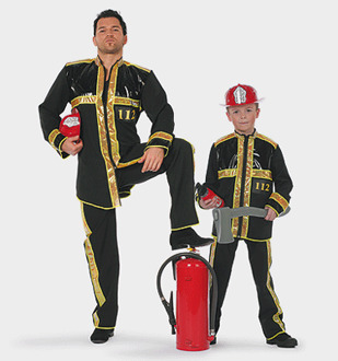 Brandweer kostuum voor kinderen 152