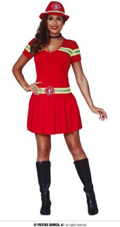Brandweer Verkleedjurk / Carnaval Kostuum Voor Dames - Brandweervrouw - Verkleedkleding/carnavalskleding