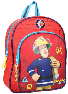 Brandweerman Sam rugzak junior 8 liter polyester rood/blauw