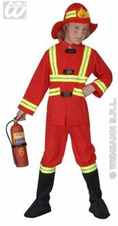 Brandweerpak kind fiberoptisch Rood - Zalm