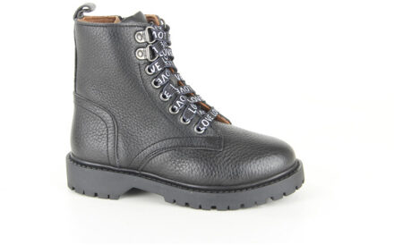 Braqeez 423556-589 meisjes veterboots Zwart - 32