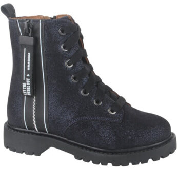 Braqeez 425771-9 meisjes veterboots - maat 29 Blauw