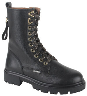 Braqeez 425784-589 meisjes veterboots - maat 34 Zwart