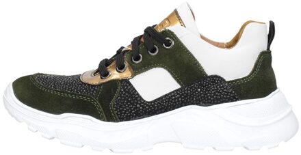 Braqeez Meisjes Veterschoenen Groen - 31