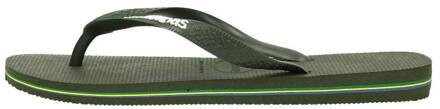 Brasil Logo Teenslipper Senior army groen - 39-40