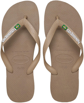 Brasil Logo Teenslipper Senior bruin - 43-44