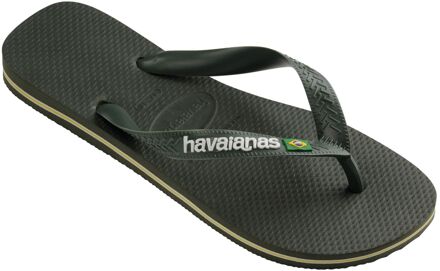 Brasil Logo Teenslippers Senior donkergroen - wit - 43-44