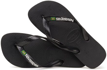 Brasil Logo Unisex Slippers - Black - Maat 33/34