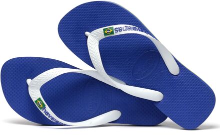 Brasil Logo Unisex Slippers - Marine Blue - Maat 35/36