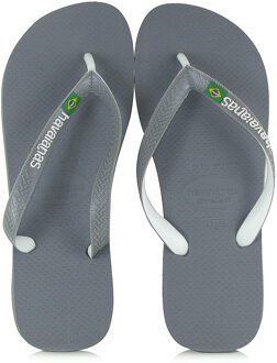 Brasil Mix Slippers Unisex - Steel Grey/White/White