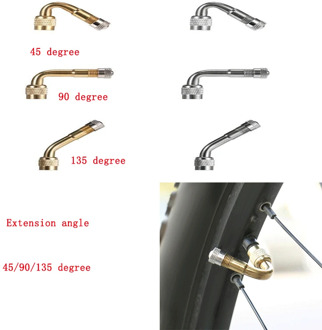 Brass Bike Air Tyre Valve Extender 45/90/135 Degree Angle Bike Motorcycle Valve Adaptor Tyre Inflatable Tube Extension Adapter