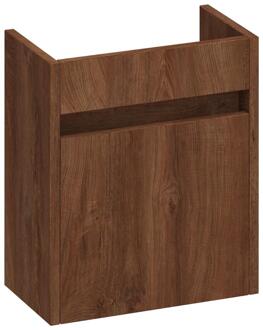 Brauer Adore Fonteinkast - 40 cm - 1 Deur - Greeploos - Linksdraaiend - Forest Cacao