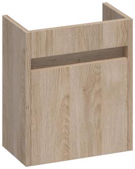 Brauer Adore Fonteinkast - 40 cm - 1 Deur - Greeploos - Linksdraaiend - Sunlit