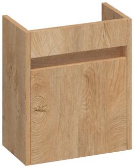 Brauer Adore Fonteinkast - 40 cm - 1 Deur - Greeploos - Rechtsdraaiend - Forest Tan