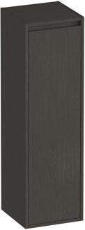 Brauer Adore - Hoge Kast - 120 cm - 1 Deur - Greeploos - Linksdraaiend - Timber Anthracite