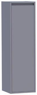 Brauer Adore - Hoge Kast - 120 cm - 1 Deur - Greeploos - Rechtsdraaiend - Mat Grijs