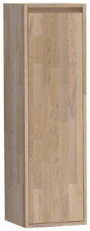 Brauer Adore - Hoge Kast - 120 cm - 1 Deur - Greeploos - Rechtsdraaiend - Vingerlas Eiken Grijs