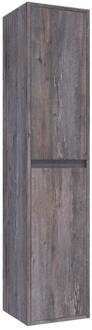 Brauer Adore - Hoge Kast - 160 cm - 2 Deuren - Greeploos - Links of Rechtsdraaiend - Driftwood