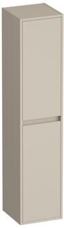 Brauer Adore - Hoge Kast - 160 cm - 2 Deuren - Greeploos - Links of Rechtsdraaiend - Mat Beige