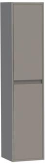 Brauer Adore - Hoge Kast - 160 cm - 2 Deuren - Greeploos - Links of Rechtsdraaiend - Mat Taupe