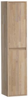 Brauer Adore - Hoge Kast - 160 cm - 2 Deuren - Greeploos - Links of Rechtsdraaiend - Vingerlas Eiken Grijs