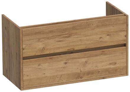 Brauer Adore - Onderkast - 100 cm - met 2 Softclose Lades Greeploos en 1 Sifon Uitsparing - Chateau