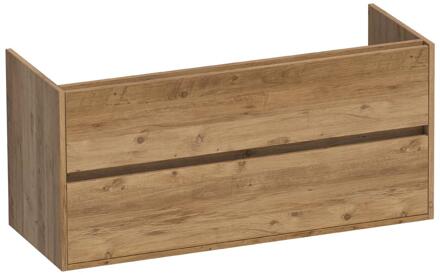 Brauer Adore - Onderkast - 120 cm - met 2 Softclose Lades Greeploos en 1 Sifon Uitsparing - Chateau