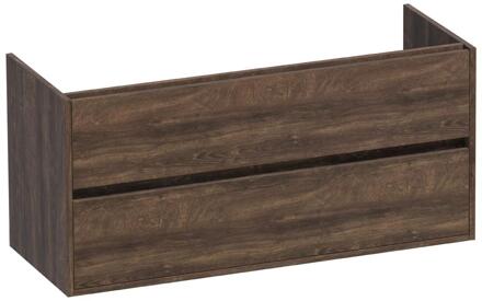 Brauer Adore - Onderkast - 120 cm - met 2 Softclose Lades Greeploos en 1 Sifon Uitsparing - Grove