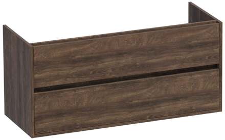 Brauer Adore - Onderkast - 120 cm - met 2 Softclose Lades Greeploos en 2 Sifon Uitsparingen - Grove