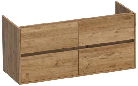 Brauer Adore - Onderkast - 120 cm - met 4 Softclose Lades Greeploos en 2 Sifon Uitsparingen - Chateau