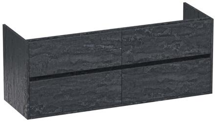 Brauer Adore - Onderkast - 140 cm - met 4 Softclose Lades Greeploos en 2 Sifon Uitsparingen - Damascus