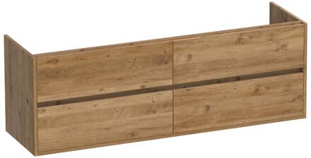 Brauer Adore - Onderkast - 160 cm - met 4 Softclose Lades Greeploos en 2 Sifon Uitsparingen - Chateau