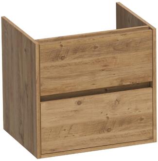 Brauer Adore - Onderkast - 60 cm - met 2 Softclose Lades Greeploos en 1 Sifon Uitsparing - Chateau