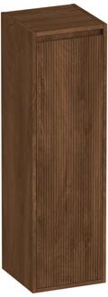 Brauer Adore - Wavy - Hoge Kast - 120 cm - 1 Deur - Greeploos - Linksdraaiend - Forest Cacao