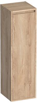 Brauer Adore - Wavy - Hoge Kast - 120 cm - 1 Deur - Greeploos - Linksdraaiend - Forest Wheat