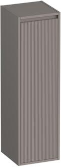 Brauer Adore - Wavy - Hoge Kast - 120 cm - 1 Deur - Greeploos - Linksdraaiend - Mat Taupe