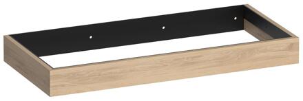 Brauer Amaze - Onderkast - 100 cm - met Geïntegreerde Ophangbeugel - Lamellen Eiken Naturel