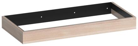 Brauer Amaze - Onderkast - 100 cm - met Geïntegreerde Ophangbeugel - Lamellen Eiken Wit