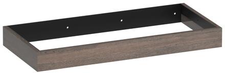 Brauer Amaze - Onderkast - 100 cm - met Geïntegreerde Ophangbeugel - Lamellen Eiken Zwart