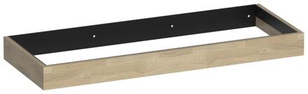 Brauer Amaze - Onderkast - 120 cm - met Geïntegreerde Ophangbeugel - Vingerlas Eiken Grijs