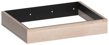 Brauer Amaze - Onderkast - 60 cm - met Geïntegreerde Ophangbeugel - Lamellen Eiken Wit