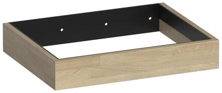 Brauer Amaze - Onderkast - 60 cm - met Geïntegreerde Ophangbeugel - Vingerlas Eiken Grijs