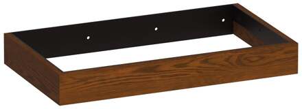 Brauer Amaze - Onderkast - 80 cm - met Geïntegreerde Ophangbeugel - Lamellen Eiken Bruin