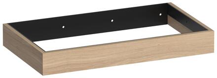 Brauer Amaze - Onderkast - 80 cm - met Geïntegreerde Ophangbeugel - Lamellen Eiken Naturel