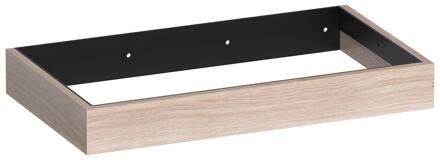 Brauer Amaze - Onderkast - 80 cm - met Geïntegreerde Ophangbeugel - Lamellen Eiken Wit