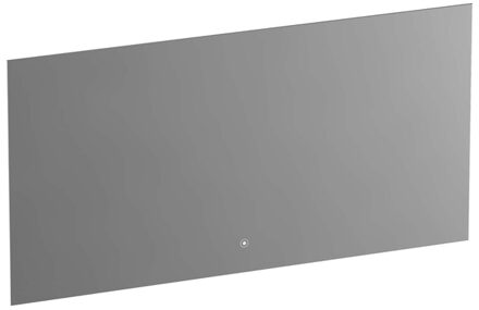 Brauer Ambiance Spiegel - 140x70cm - verlichting - rechthoek - Zilver SP-AMB140 Aluminium Geborsteld (Zilver)