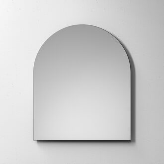 Brauer Arch spiegel - 80x95x3.5cm - met verlichting - geborsteld Aluminium SP-AR80 Geborsteld Aluminium (Zilver)