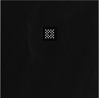 Brauer Asteroid Douchebak 90x90 incl. antislip en antibacterieel mineraalmarmer mat zwart DB-AS9090MZ Zwart mat