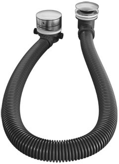 Brauer Badafvoer met Overloop Badvulcombinatie Brauer Brushed Edition Geborsteld RVS Brauer